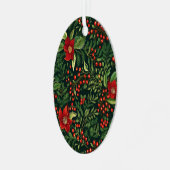 Kerstbessen Metalen Ornament (Voorkant links)