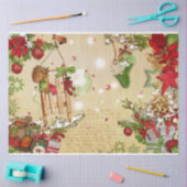 Kerstbessen Ontwerp Serie 5 Tissuepapier (Craft)