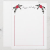 kerstbessen Prettige feestdagen Letterhead (Voorkant / Achterkant)