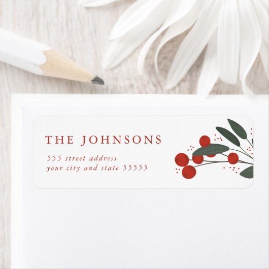 kerstbessen Retouradres Etiket (Insitu)