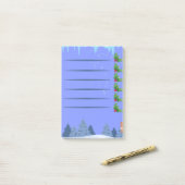 Kerstbessen - Snowy Forest Post-it Notes (Op bureau)