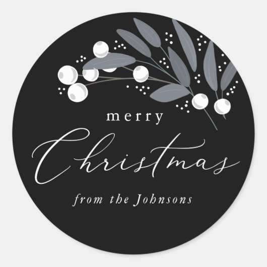 kerstbessen Sticker (Voorkant)