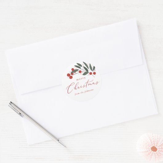 kerstbessen Sticker (Envelop)