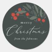 kerstbessen Sticker (Voorkant)