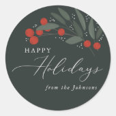 kerstbessen Sticker (Voorkant)