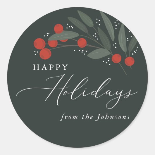 kerstbessen Sticker (Voorkant)