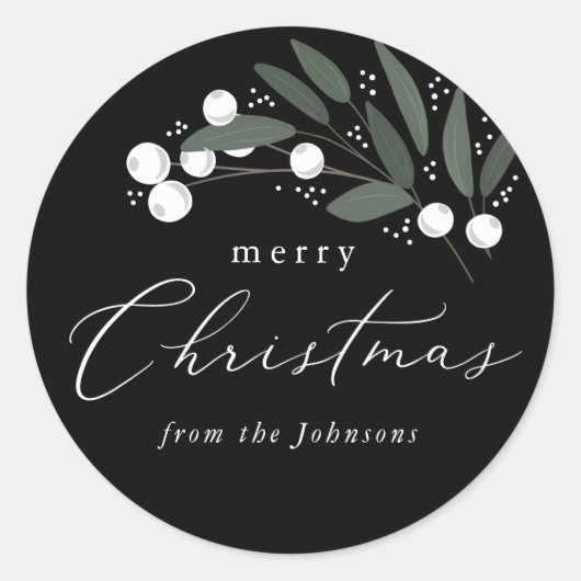 kerstbessen Sticker (Voorkant)