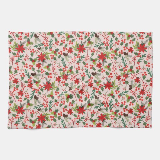 kerstbessen theedoek (Horizontaal)