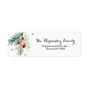 Kerstbessenverzameling Etiket