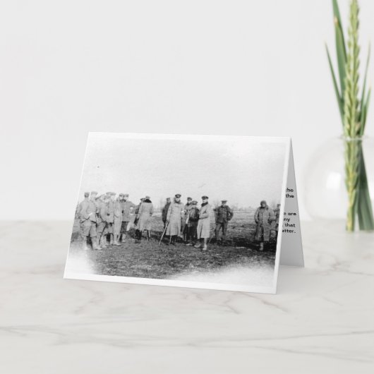 Kerstbestand 1914 Kaart van het vakantieseizoen (Voorkant)