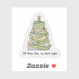 Kerstbestanden Boom Sticker