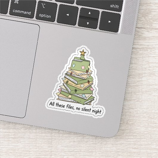 Kerstbestanden Boom Sticker (Detail)
