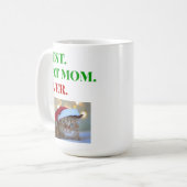 Kerstbeste Cat Mam ooit Foto Koffiemok (Voorkant links)