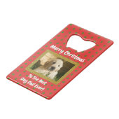 Kerstbeste foto van pap met ever creditkaart flessenopener (Voorkant Gekanteld)