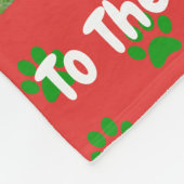 Kerstbeste foto van pap met ever fleece deken (Hoek)