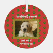 Kerstbeste foto van pap met ever glas ornament (Achterkant)