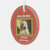 Kerstbeste foto van pap met ever glas ornament (Voorkant links)