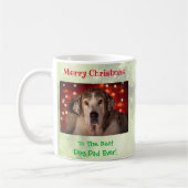 Kerstbeste foto van pap met ever koffiemok (Links)