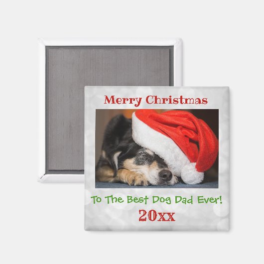 Kerstbeste foto van pap met ever magneet (Voorkant / Achterkant)