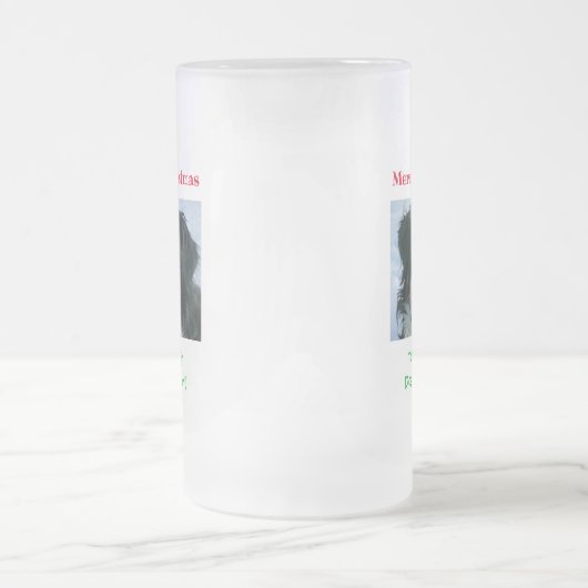 Kerstbeste foto van pap met ever matglas bierpul (Center)