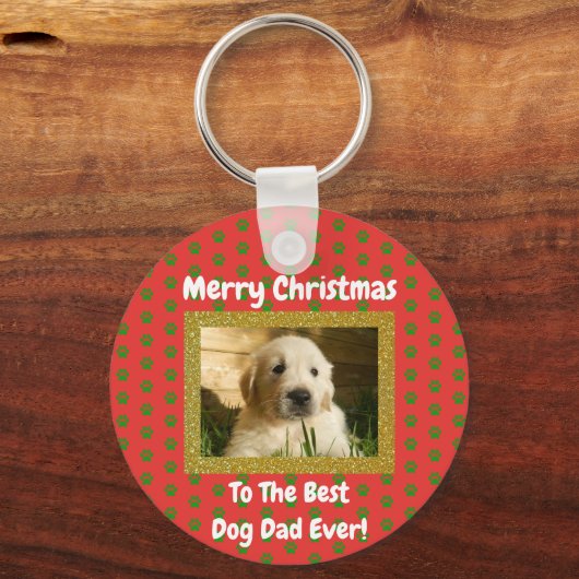 Kerstbeste foto van pap met ever sleutelhanger (Voorkant)