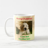 Kerstbeste hond Mam Oog Foto Koffiemok (Links)