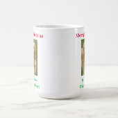 Kerstbeste hond Mam Oog Foto Koffiemok (Center)