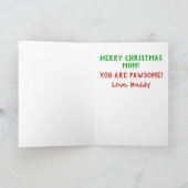 Kerstbeste hond ooit foto kaart (Binnen)