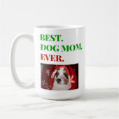 Kerstbeste hond ooit foto koffiemok (Links)