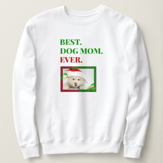 Kerstbeste hond ooit foto trui (Design voorkant)