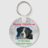 Kerstbeste hond op maat foto sleutelhanger (Voorkant)