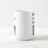 Kerstbeste kat pap ooit foto koffiemok (Center)