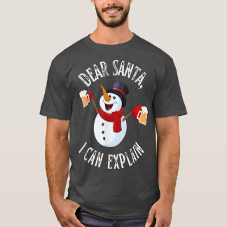 Kerstbeste kerstman, ik kan me schitterende Snowma T-shirt