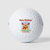Kerstbeste opa ooit naam rendiernaam golfballen (Voorkant)