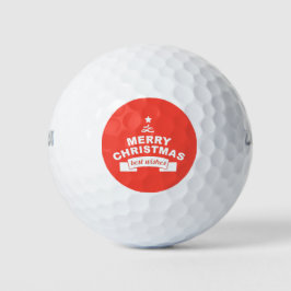 Kerstbeste wensen golfballen