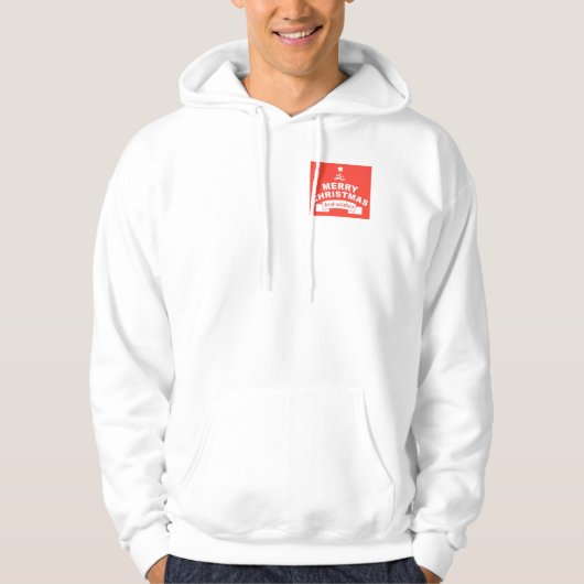 Kerstbeste wensen hoodie (Voorkant)