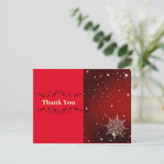 Kerstbestelling  briefkaart (Staand voorkant)