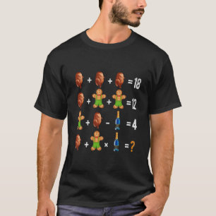Kerstbestelling van de werkzaamheden Quiz Wiskunde T-shirt