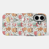 Kerstbestendige telefoonhoes — Cute Santa-ontwerp Case-Mate iPhone Case (Achterkant (horizontaal))