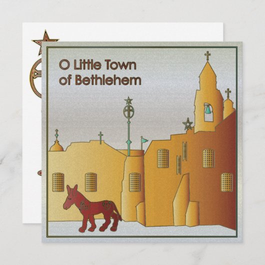 Kerstbethlehem Feestdagenkaart (Voorkant / Achterkant)