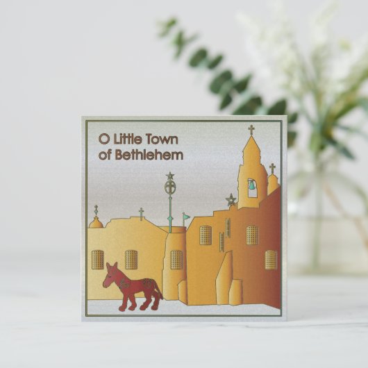 Kerstbethlehem Feestdagenkaart (Staand voorkant)