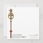 Kerstbethlehem Feestdagenkaart (Achterkant)