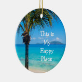 Kerstbeukendecoratie: Mijn Happy Place Keramisch Ornament (Rechts)