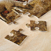 Kerstbevallen van alle dieren, ruige kolonies - legpuzzel (Zijkant)