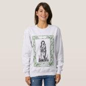 kerstbevalling Madonna en kindHolly Border Trui (Voorkant volledig)