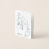 Kerstbever Chalet Gedecorreerde Kaart van Fancy Fo (Voorkant)