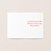 Kerstbever Chalet Gedecorreerde Kaart van Fancy Fo (Binnen)