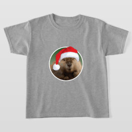 Kerstbever - Kinderen Basic T-Shirt