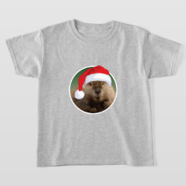Kerstbever - Kinderen Basic T-Shirt