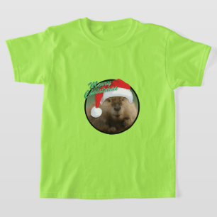 Kerstbever - Kinderen Basic T-Shirt